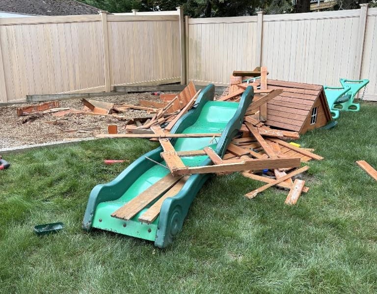 Swing Set Removal